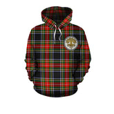 Stewart Black Tartan Hoodie - Tree Of Life